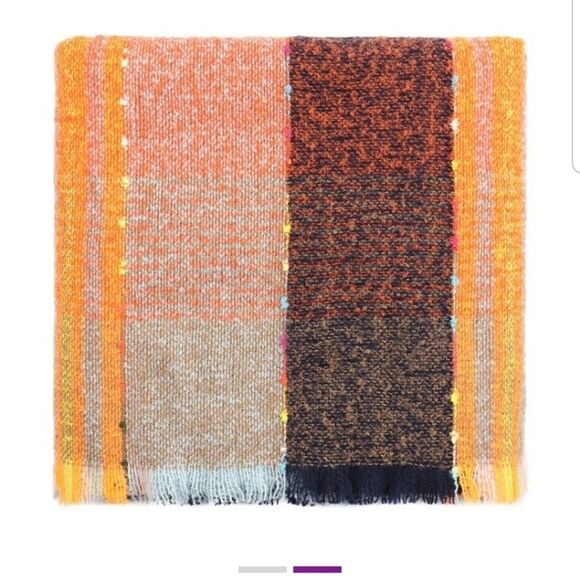 Scarf oversize multicolor  - Picture 2 of 2